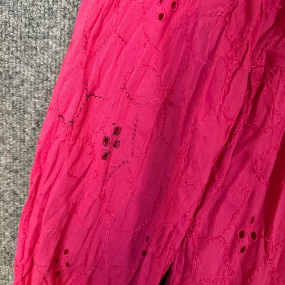 Old Navy Dress Womens Medium Pink Long‎ Sleeve Mini Tiered Bohemian Cottage Core - Picture 5 of 14